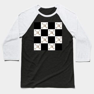cat pattern Baseball T-Shirt